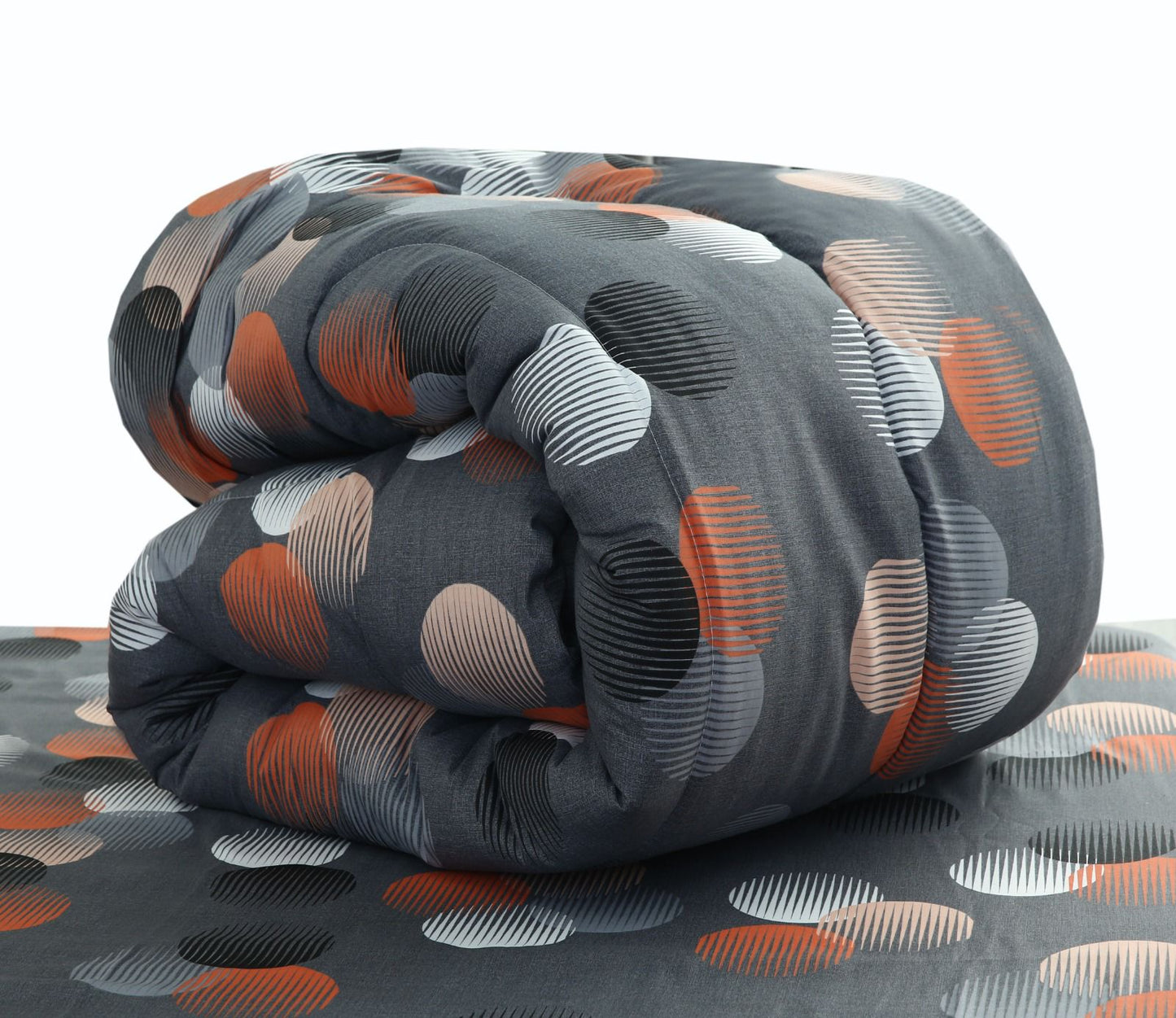 1 PC Single Razai-Illustration Design Comforters Apricot