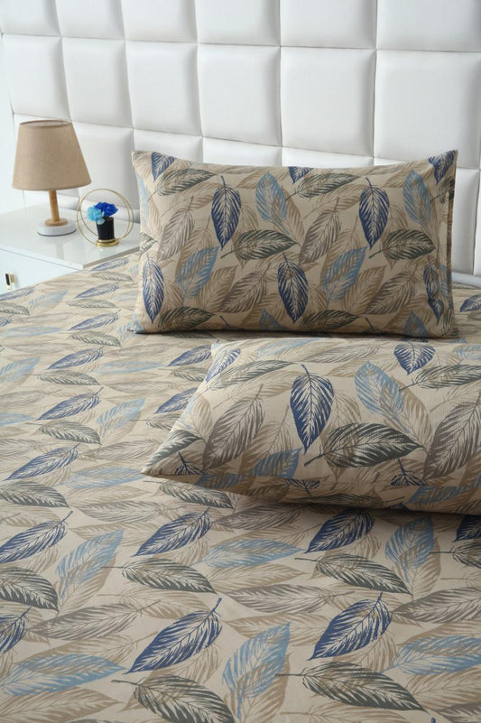 3 PCs Bed Sheet-Garden Bench BED SHEET Apricot