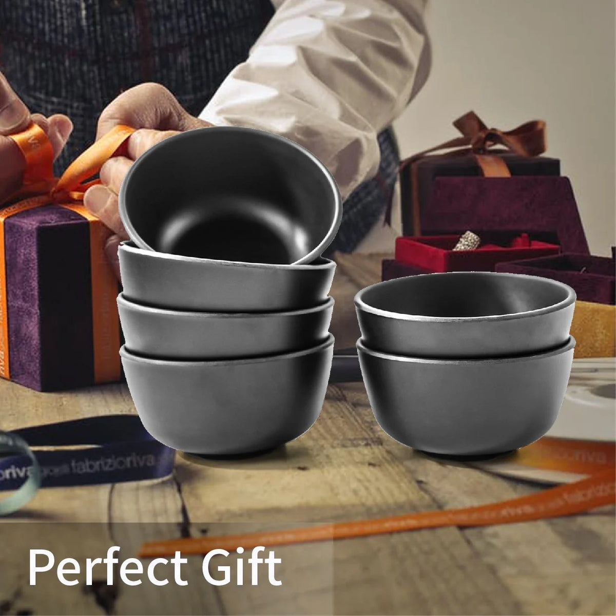 13 PCs Soup/Noddles Serving Bowls-SA2408-205 cooking set Apricot