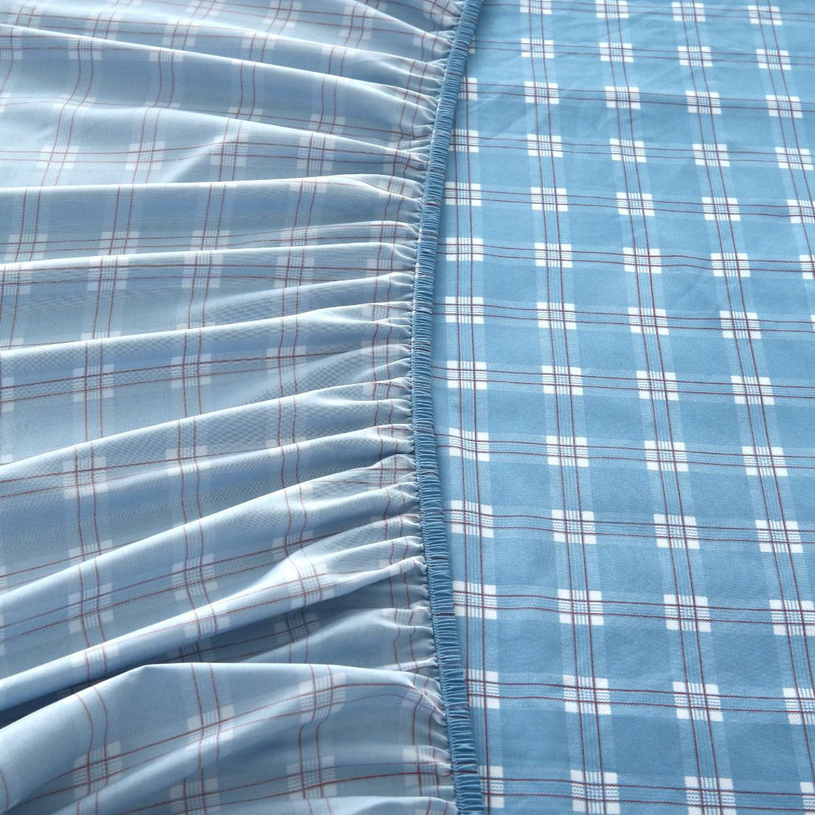 Fitted Bed Sheet-Waterfall Geometric Fitted Sheets Apricot