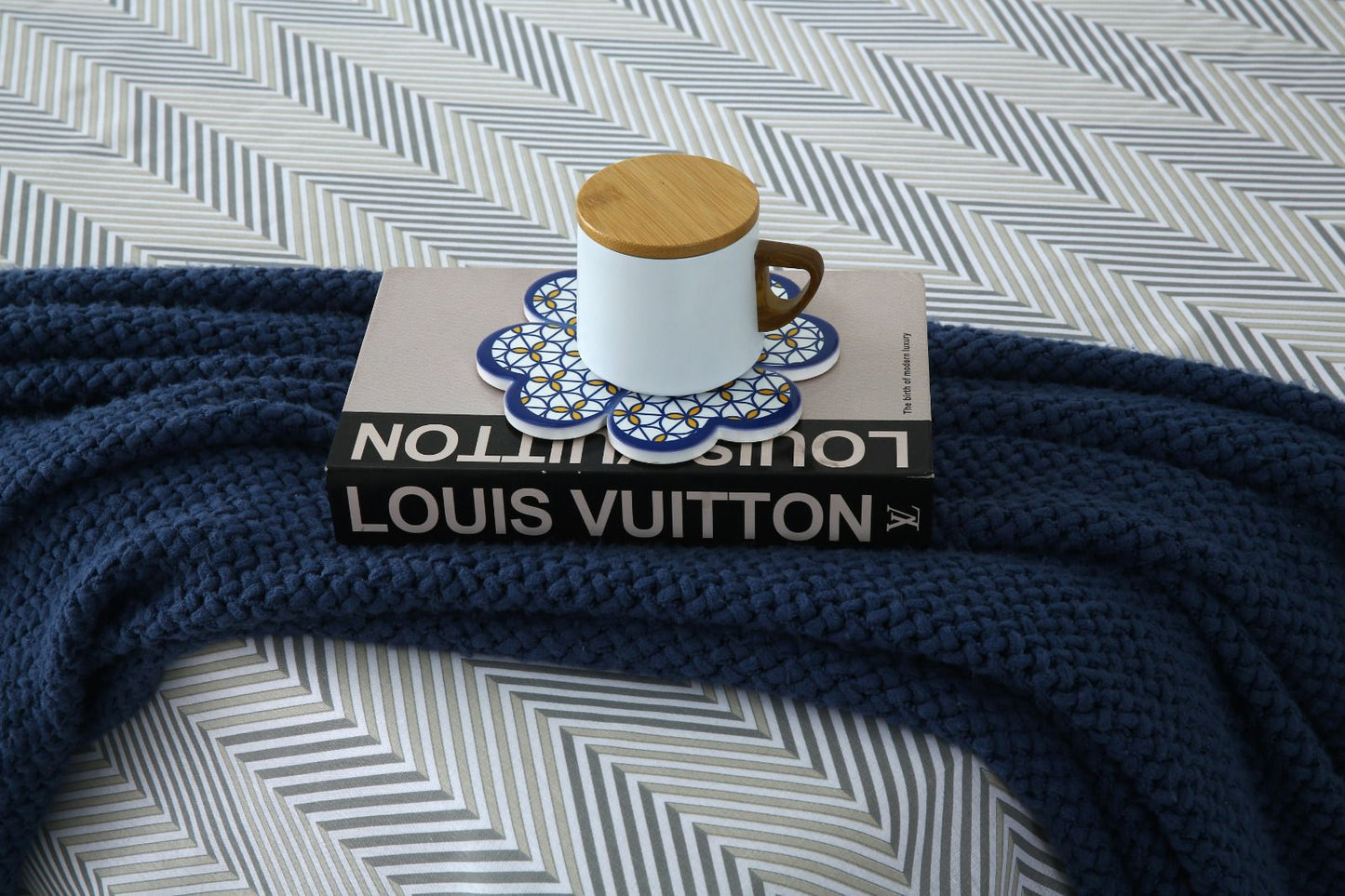 3 PCs Double Bed Sheet-DB114