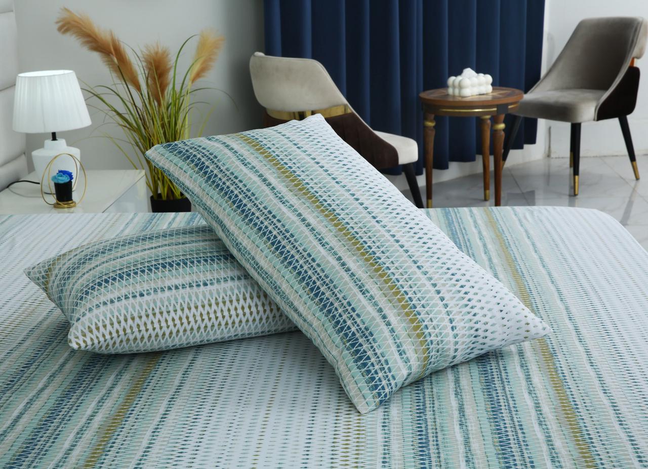 3 PCs Double Bed Sheet-DB075