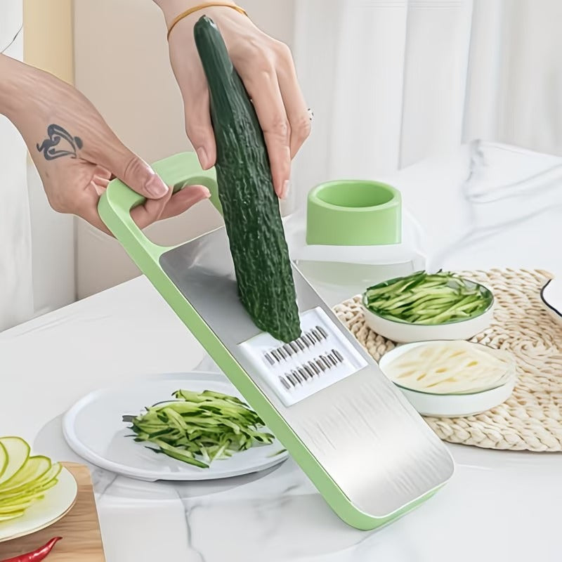 Multi-Functional Stainless Steel Vegetable Cutter and Grater (SA2510-004) chopper Apricot