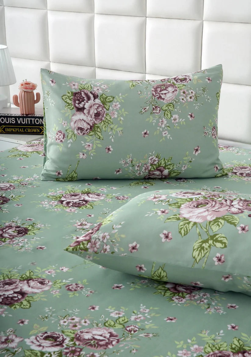 2Pcs Single Bed Sheet-Sb107 single bed sheet Apricot