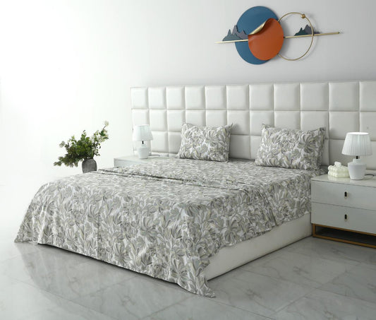3 PCs Double Bed Sheet-DB265 BED SHEET Apricot