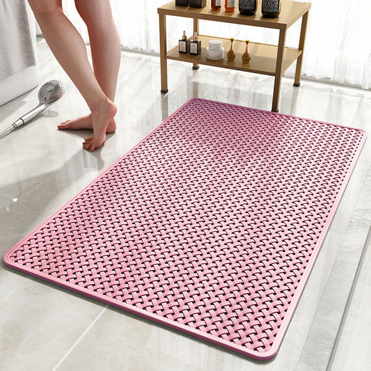 Anti Slip PVC Bathroom Mat (SA2510-110)Pink Bath Mats Apricot