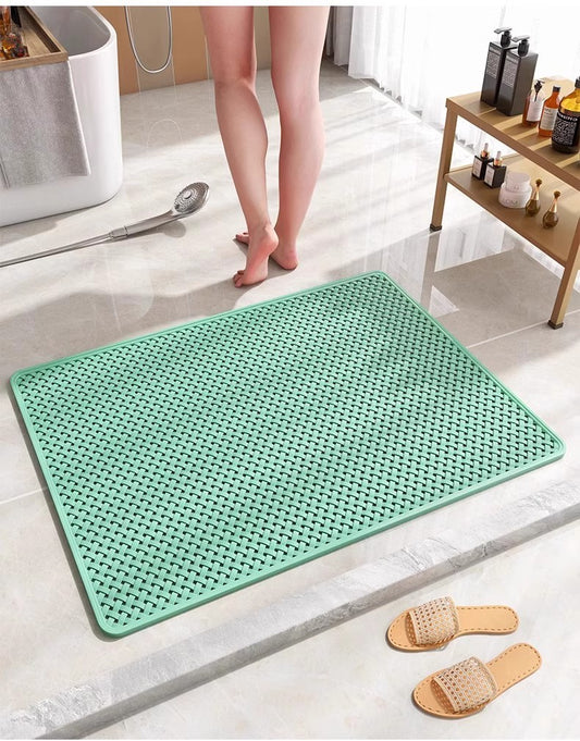 Anti Slip PVC Bathroom Mat (SA2510-110)Green Bath Mats Apricot