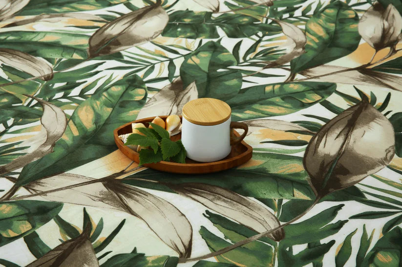 2Pcs Single Bed Sheet-Emerald Feathers single bed sheet Apricot