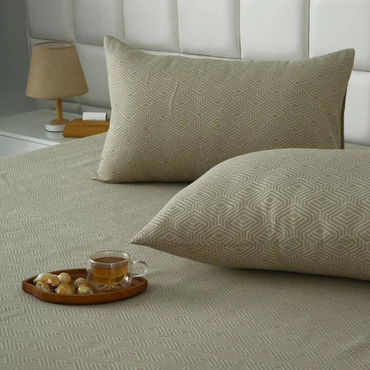 Fitted Bed Sheet- PFT0285 Fitted Sheets Apricot