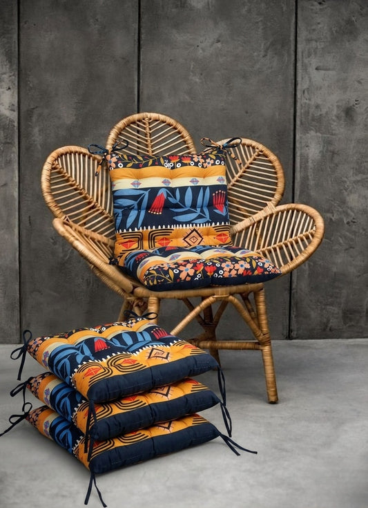 Digital Printed Chair Seaters- CS0013 cushions Apricot