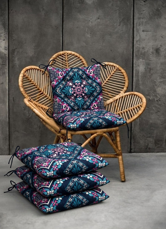 Digital Printed Chair Seaters- CS0022 cushions Apricot