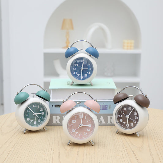 Side Table Alarm Clock SA2405-234 Brown Clock Apricot