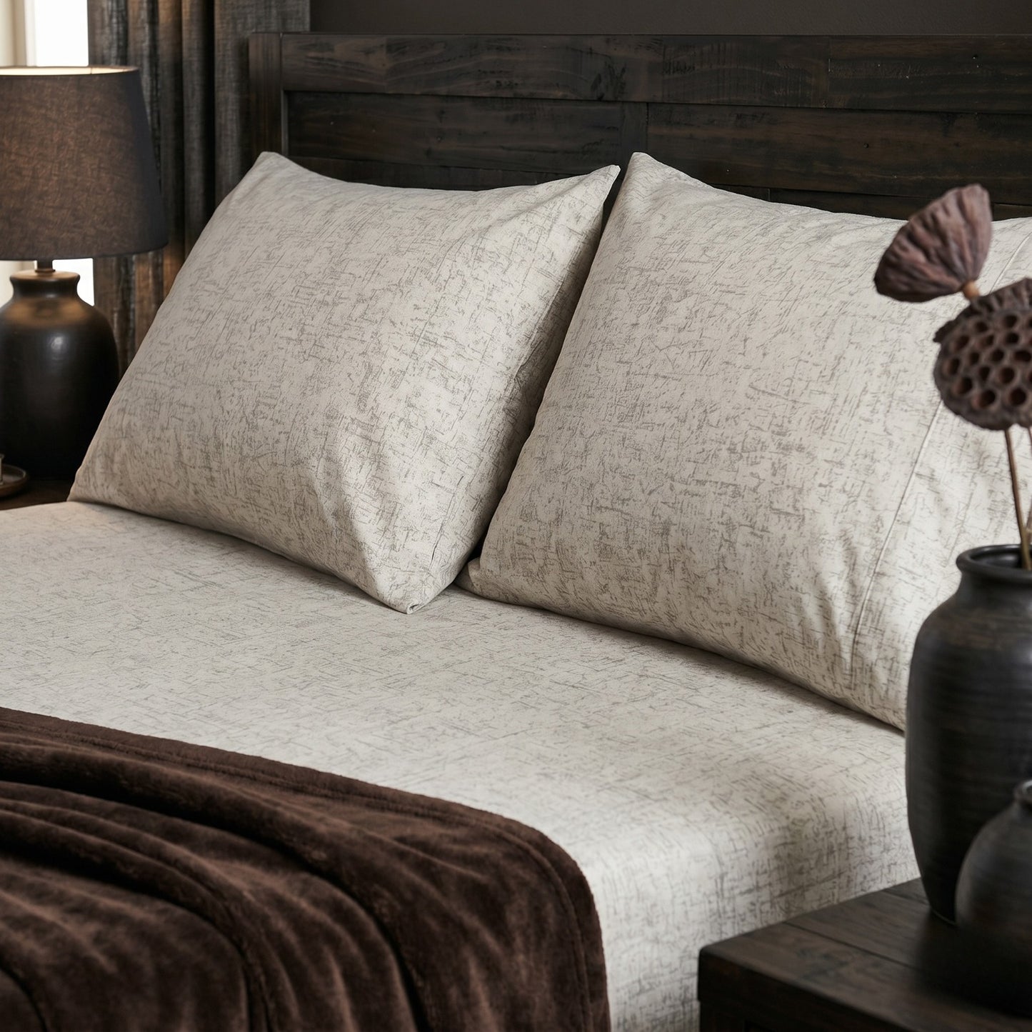 Fitted Bed Sheet- FT004 Fitted Sheets Apricot