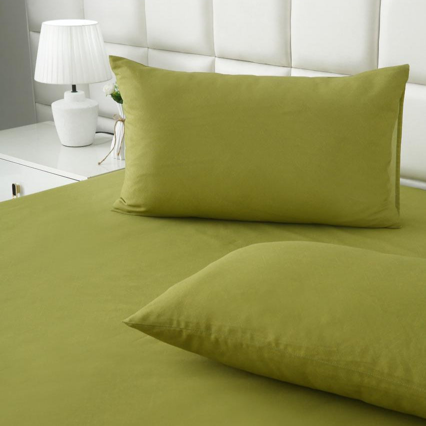 Fitted Bed Sheet-FT0017 Fitted Sheets Apricot