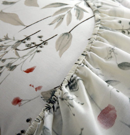 Fitted Bed Sheet- PFT003 Fitted Sheets Apricot