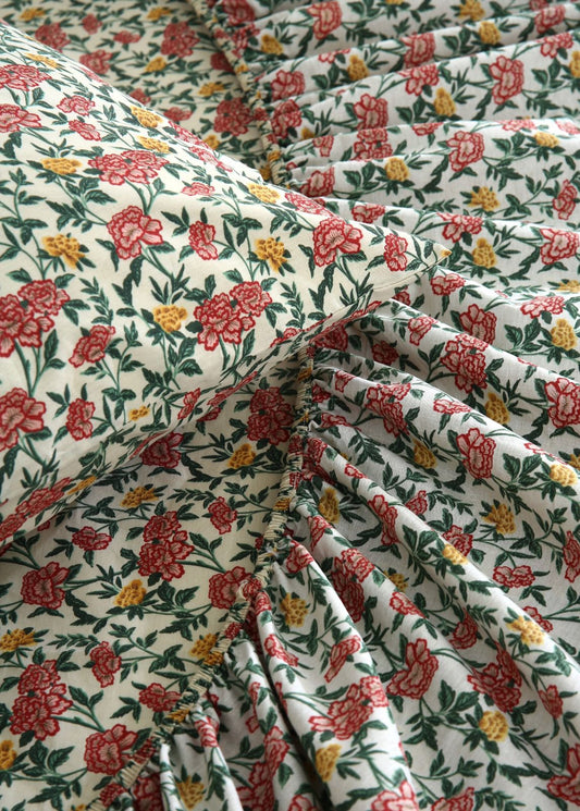 Percale Fitted Bed Sheet- PFL003
