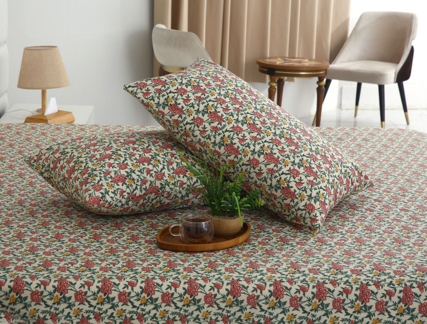 Percale Fitted Bed Sheet- PFL003