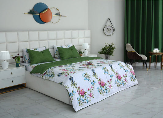 6 PCs Summer Comforter Set- COM006 Bed Spread Apricot