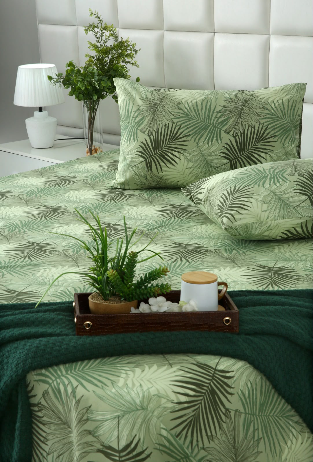 3 PCs Double Bed Sheet With Same Packing- Leaved Vanilla BED SHEET Apricot