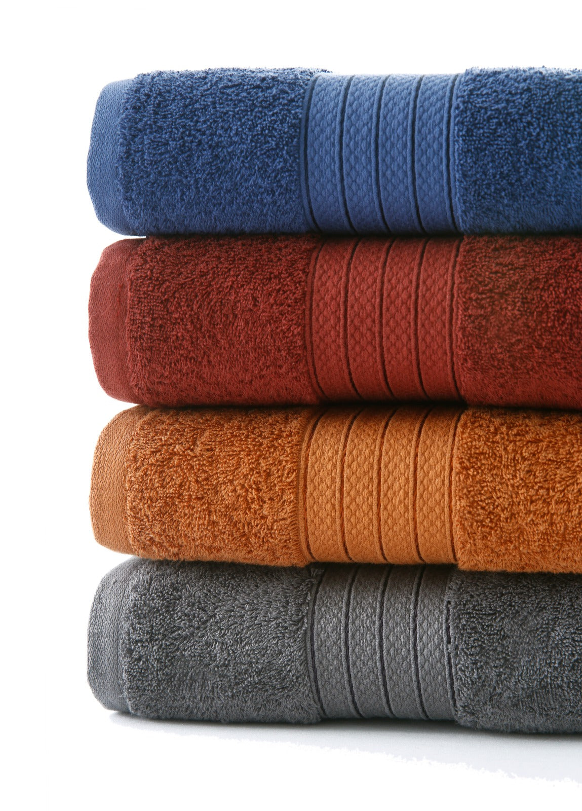 1 PC 100% Cotton Towel (16083)- Burgundy