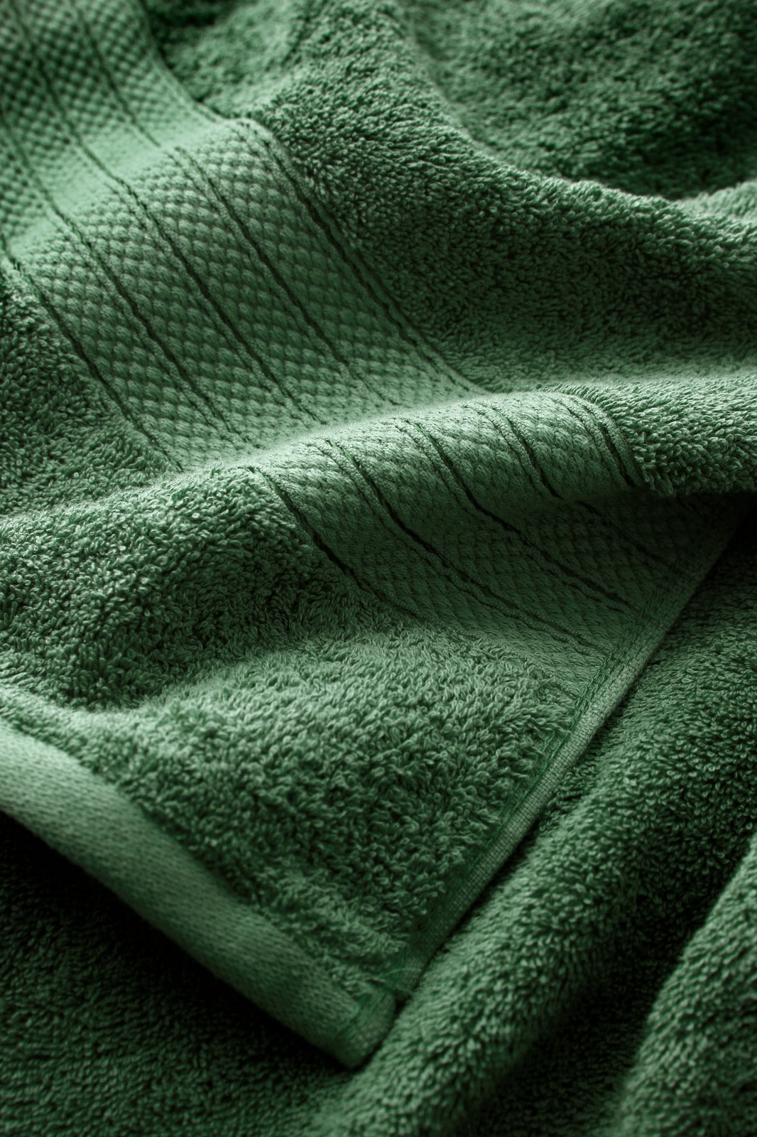 1 PC 100% Cotton Towel (16076)- Olive Green Bath Towels & Washcloths Apricot