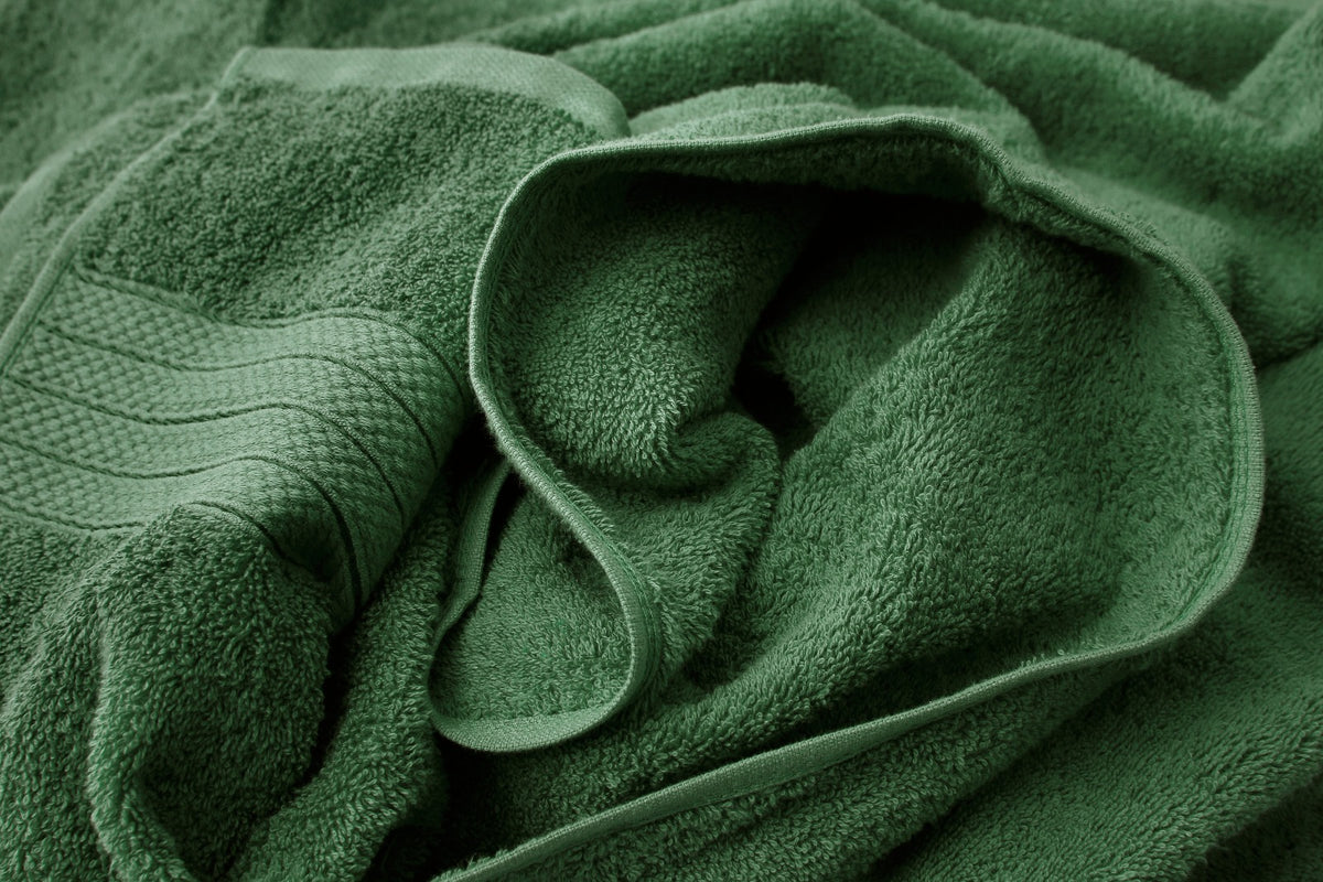1 PC 100% Cotton Towel (16076)- Olive Green Bath Towels & Washcloths Apricot