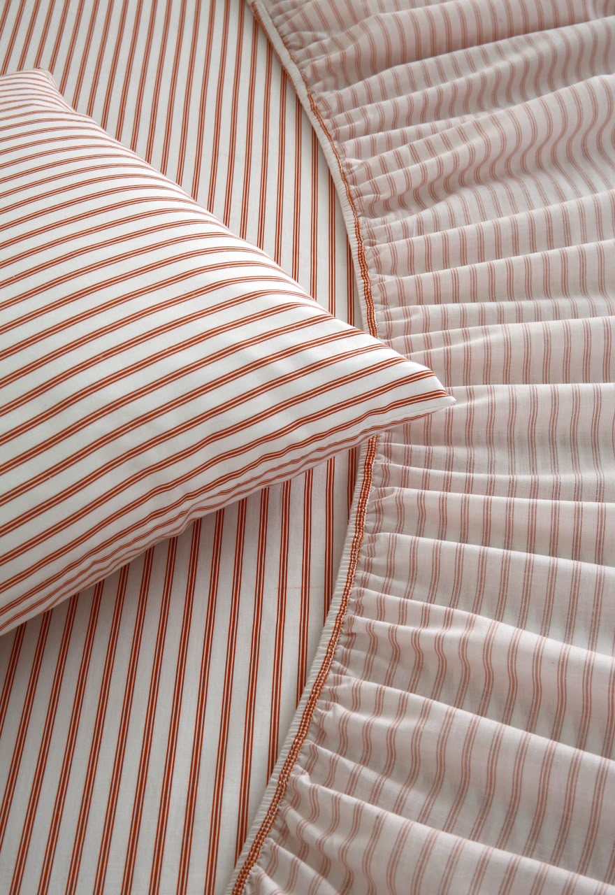 Fitted Bed Sheet- PFT0293 Fitted Sheets Apricot