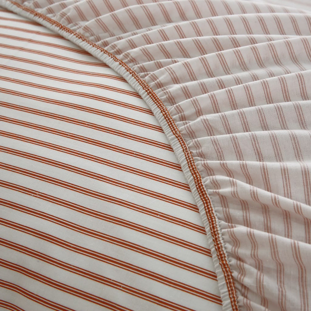 Fitted Bed Sheet- PFT0293 Fitted Sheets Apricot
