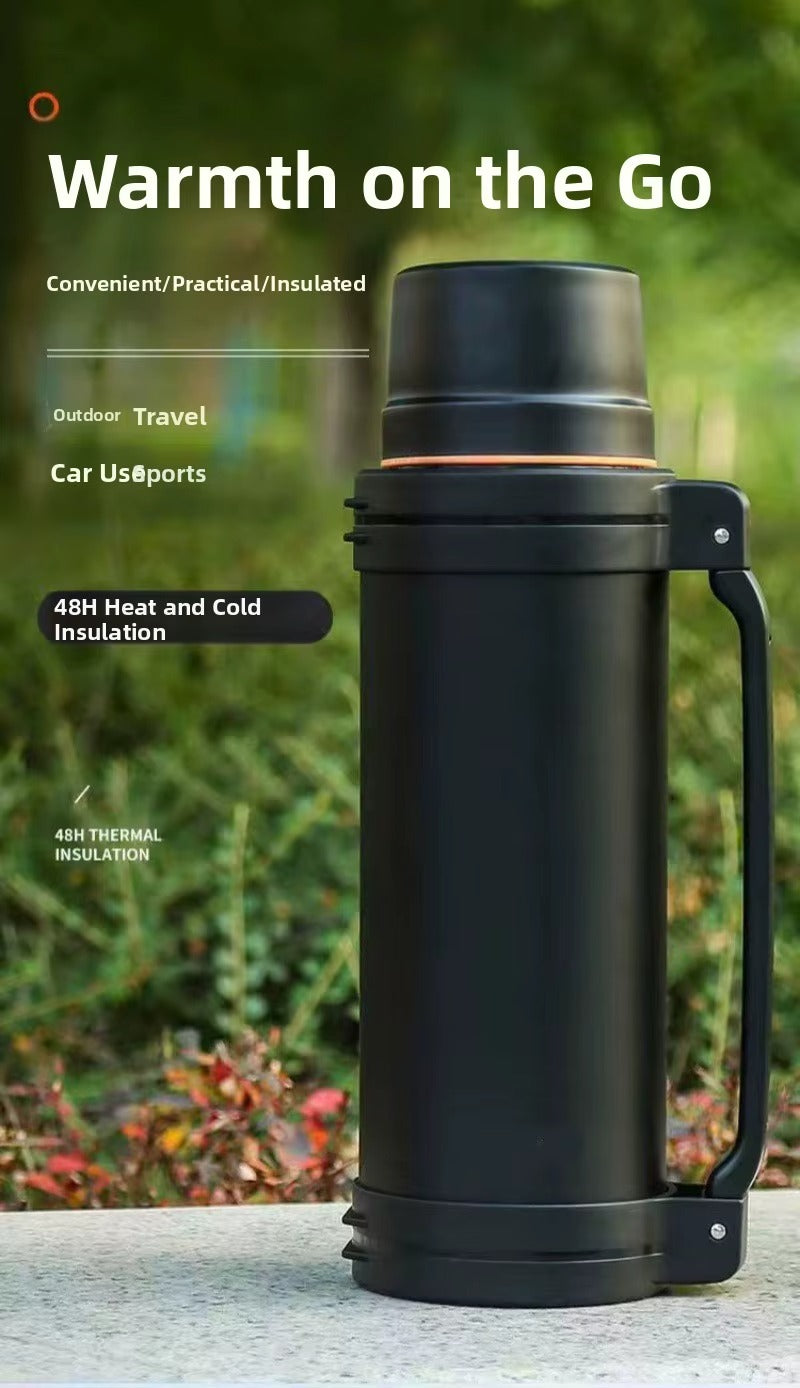 2L Large Capacity Flasks for Hot and Cold Drinks SA2607-19 Black Apricot