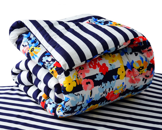 1 PC Single Comforter-Rainbow Colors Comforters Apricot