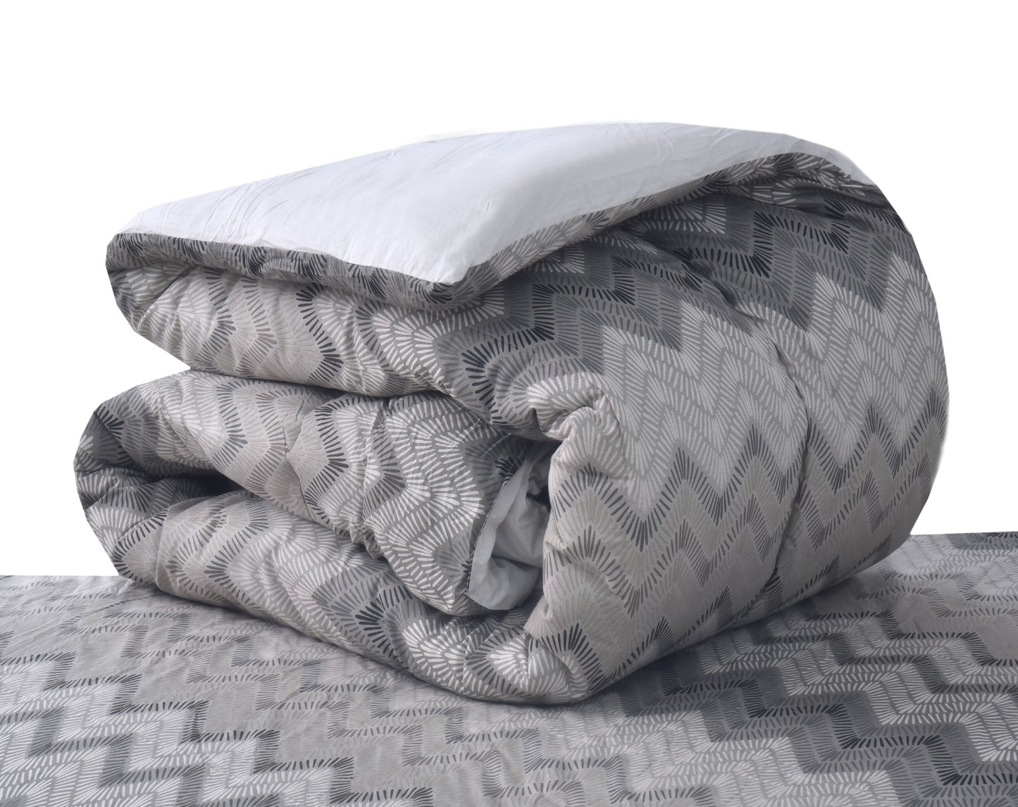 1 PC Single Comforter-Chevrons Comforters Apricot
