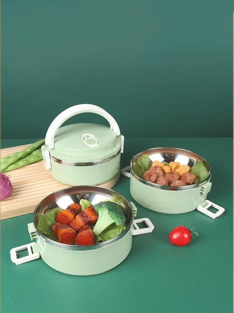 3 Layer Japanese-style Stainless Steel Lunch Box(SA2405-78) Apricot