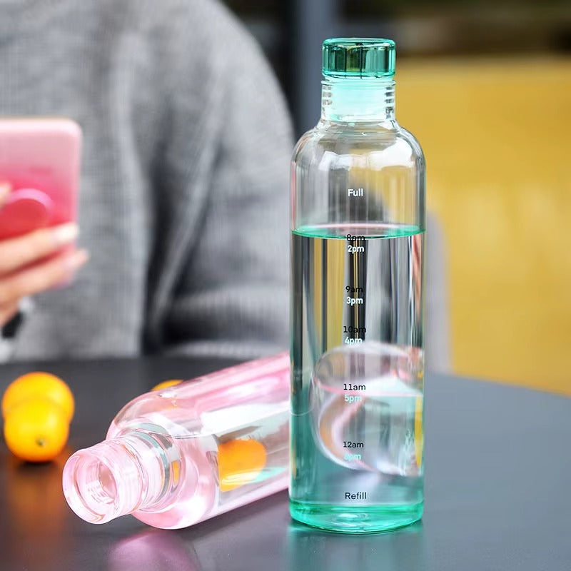 Water bottle with Time Marker Cover (SA2408-169) Apricot
