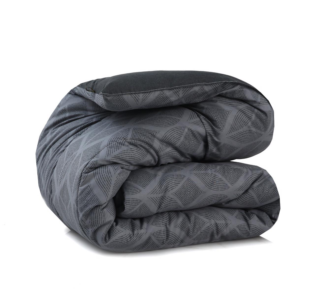 8 PCs Winter Comforter Set-Ash Black