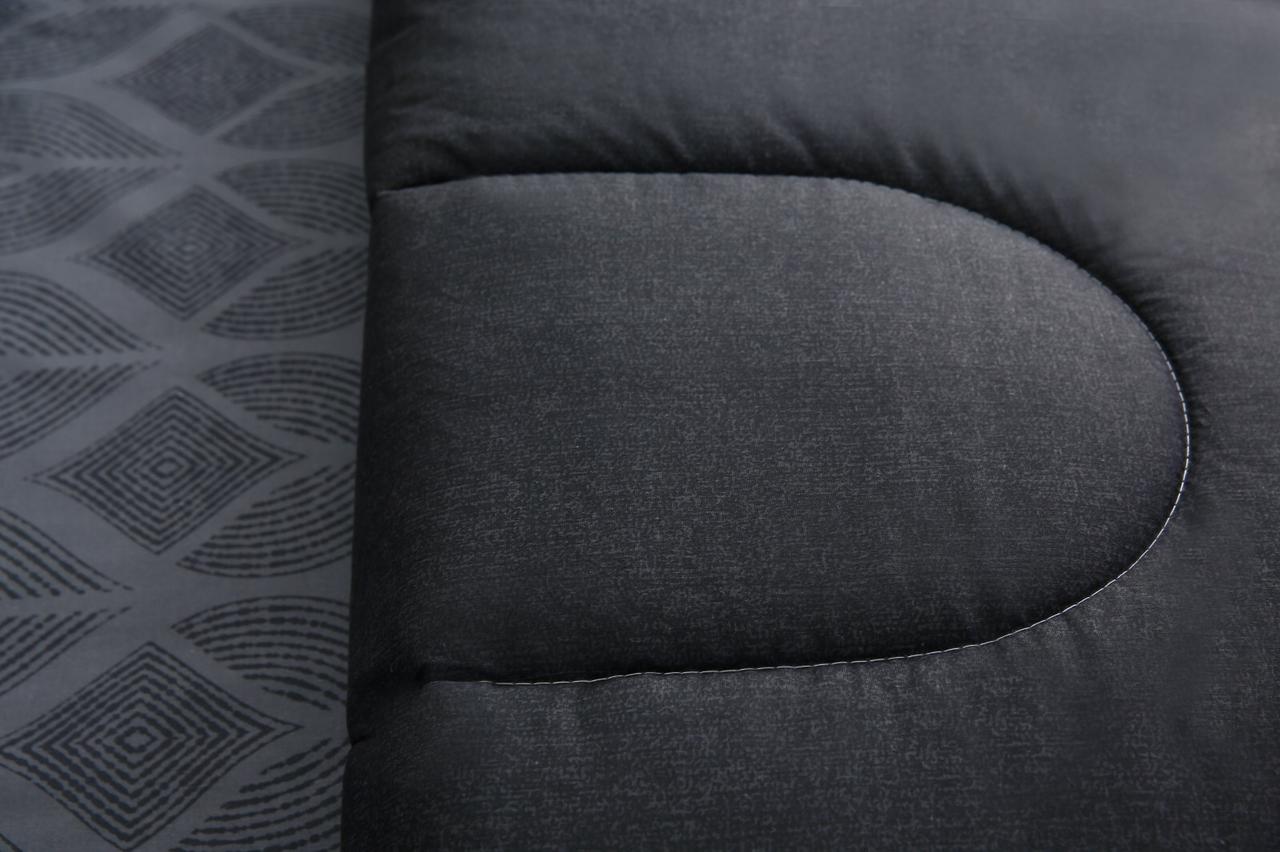 8 PCs Winter Comforter Set-Ash Black