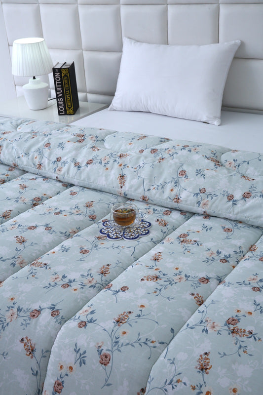 1 PC Single Comforter-Bluebells Comforters Apricot