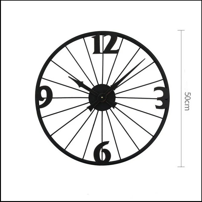 50CM Bicycle Wheel Wall Clock