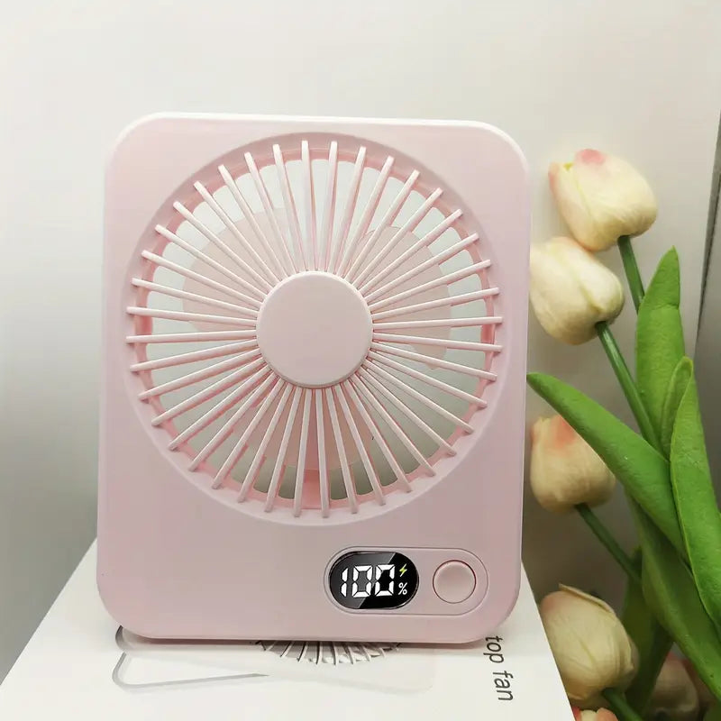 Rechargeable Portable Fan-SA2411-66 Table Fan Apricot Pink