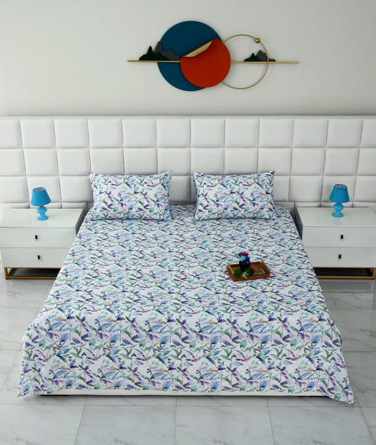 3 PCs Double Bed Sheet-DB205