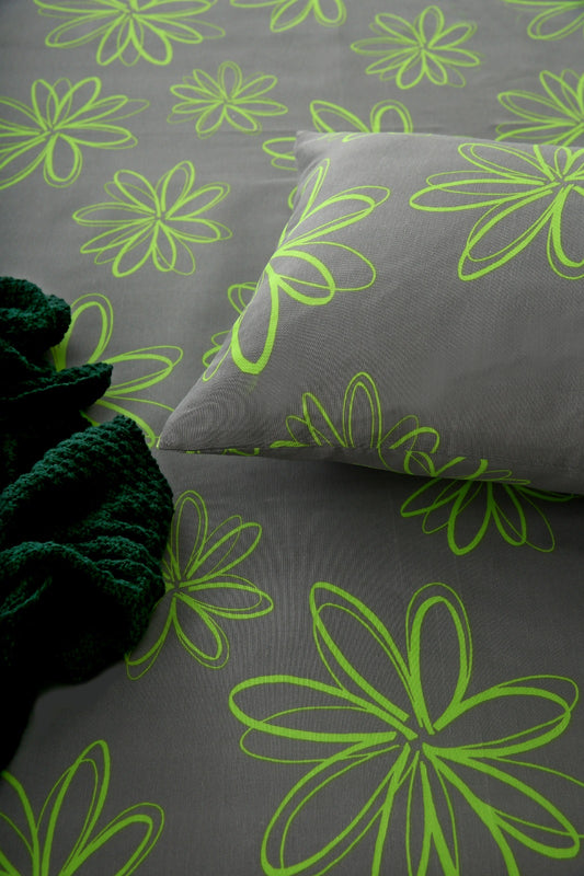 2Pcs Single Bed Sheet-Carnation