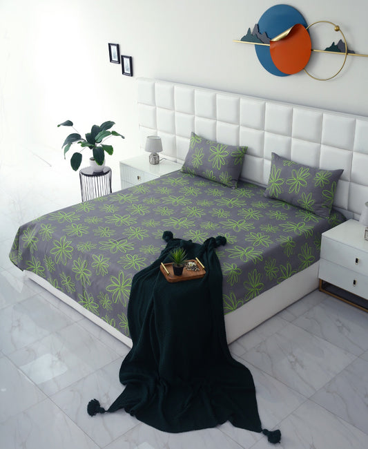 3 PCs Bed Sheet-Carnation BED SHEET Apricot