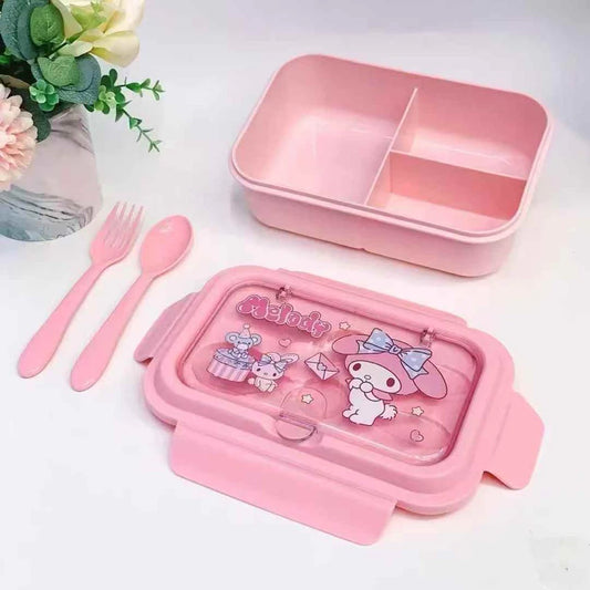 Cute Lunch Carrier with Secure 2-Point Locking Lid (SA2510-054)Melody Apricot