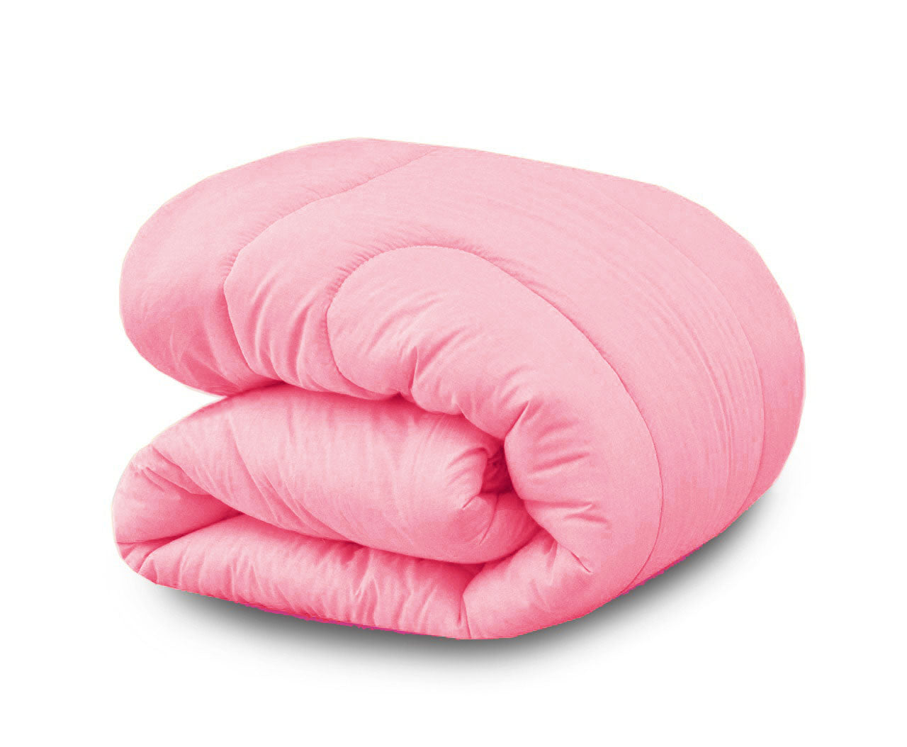 1 PC Double Winter Comforter-Dyed Pink Comforters Apricot
