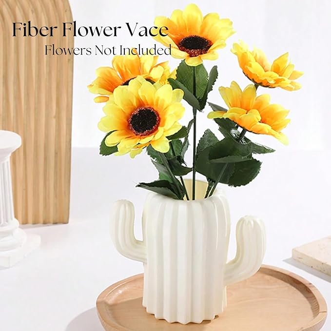 2PCs Nordic Style Vase Container (SA2510-090) Candle Stand Apricot