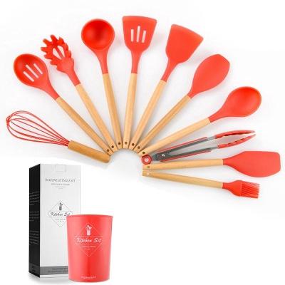 Non stick Red Silicone Cooking Set https://apricot.com.pk/