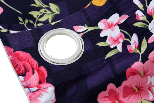 2 PCs Duck Curtains Panel With Lining-CRP017 Curtains Apricot