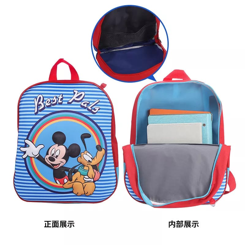 2 PCs Kids School Bag with Geometry Box-LOL Surprise Apricot