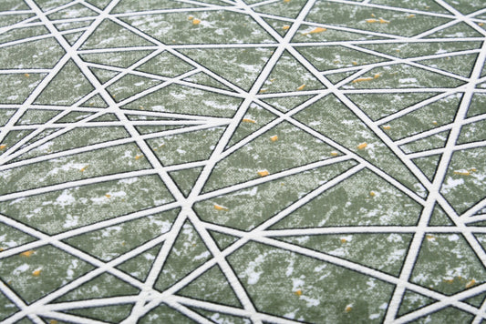 2 PCs Textured Embroidered Cushion(2697)Brown Triangles Chair, Floor & Bed cushion Apricot