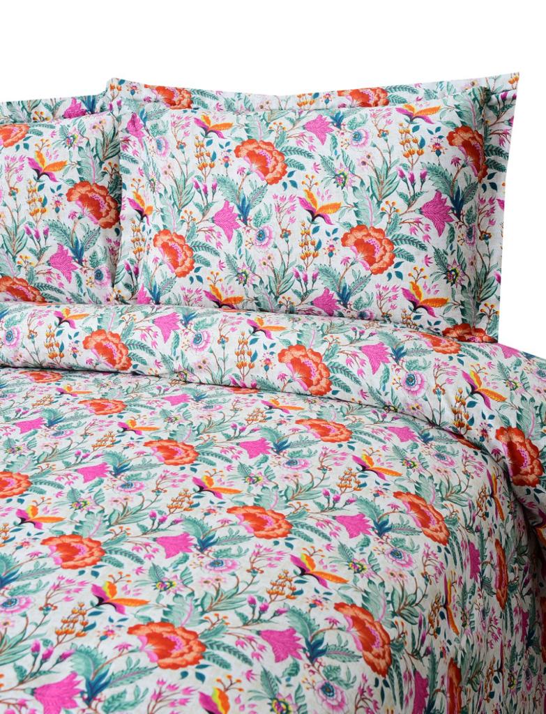 3 PCs Bed Sheet Satin (4957)-ST063 Bed Sheets Apricot