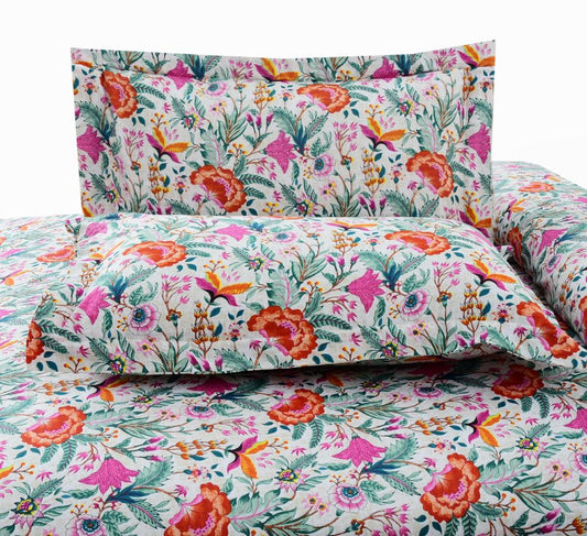 3 PCs Bed Sheet Satin (4957)-ST063 Bed Sheets Apricot